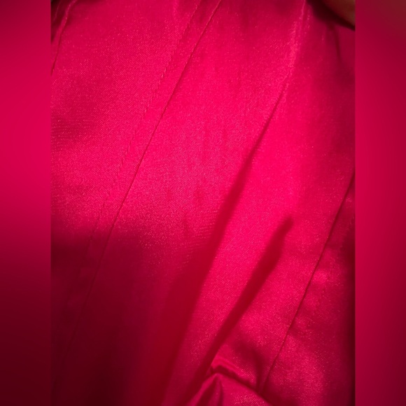 Express Women’s 2 Pink Satin Strapless Corset Gown Dress XS Formal Slit - Picture 15 of 16